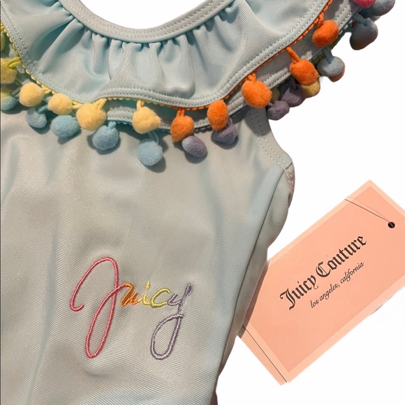Juicy Couture Girl Toddler 12M Once-Piece Swimsuit - Picture 2 of 4